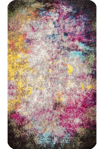 Rovigo Home Baskılı Kaymaz Taban 2 Li Banyo Paspas Takım Rvg5160-100X60-60X50 Çok Renkli