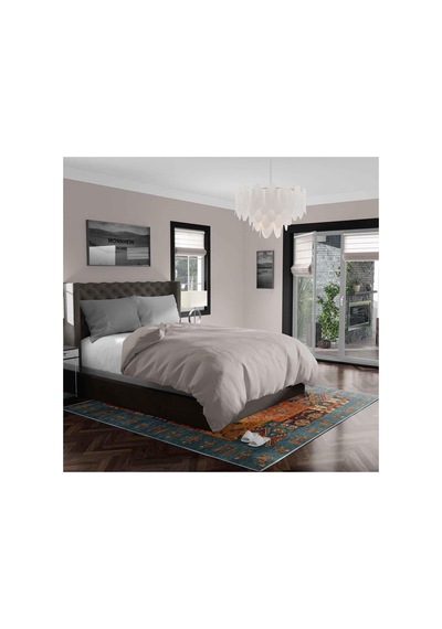 Çok Renkli Halı 0142 - Yıkanabilir, Kaymaz Taban, Dijital Baskılı, Leke Tutmaz, İnce Hav, Modern Salon, Oturma Oda Genel