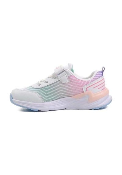 Pepino P-1418 Çocuk Spor Ayakkabı Beyaz Pembe Yeşil Unisex Beyaz - Pembe - Yeşil