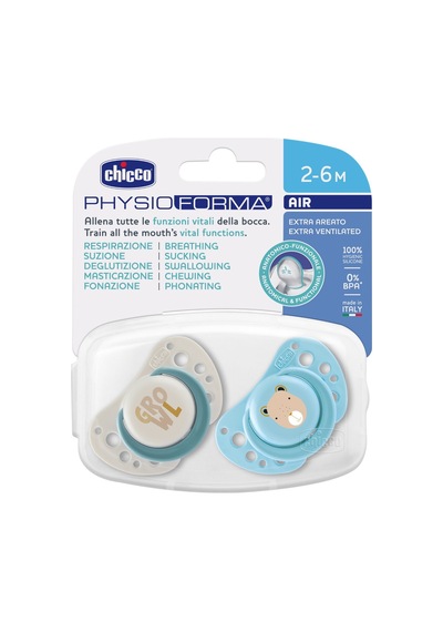 Chicco Physioforma Air 2'li Silikon Emzik 2-6 Ay Erkek Çok Renkli