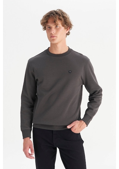 Wrangler Small Logo Antrasit Erkek Sweatshirt W252025533w Antrasit
