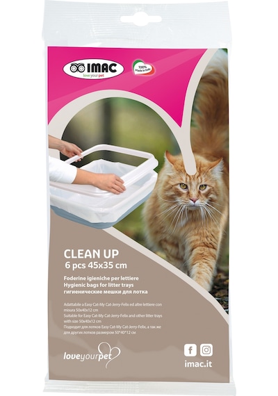 Ilkeshop Imac Clean Up 6x10 Pcs Kedi Tuvaleti Torbası