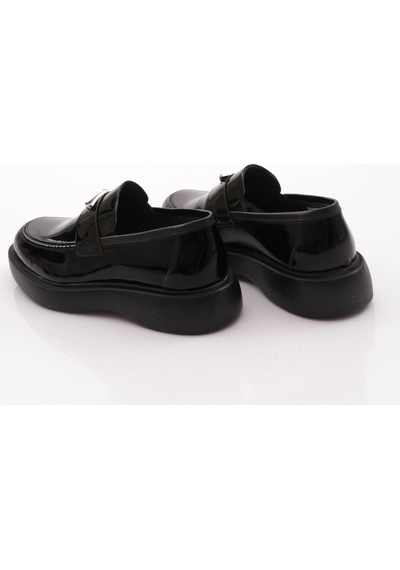 Dgn 2625198 Erkek Loafer Ayakkabı Siyah Rugan