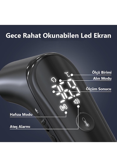 Neomed Det-3019 Akıllı Mesafe Sensörlü Hızlı Ölçüm Temassız Dijital Ateş Ölçer