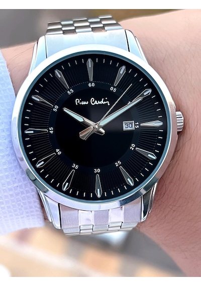Pierre Cardin Çelik Kordon Takvimli Özel Kadran 3 Atm Suya Dayanıklı Erkek Kol Saati Epc.800211.f101