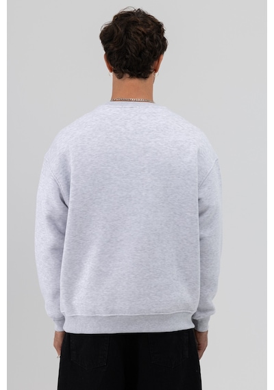 Vamos Basic Bisiklet Yaka Oversize Sweatshirt Çok Renkli