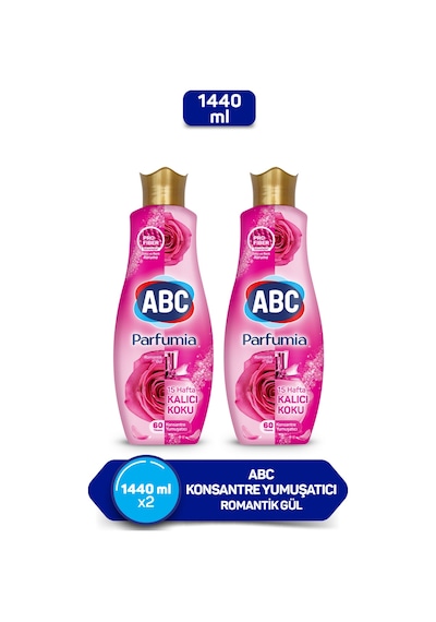 Konsantre Yumuşatıcı Romantik Gül 1440ml 2'li Paket Diğer