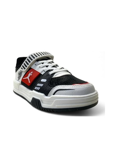 Cool King Kısa Çocuk Sneaker Spor Ayakkabı Siyah / Kırmızı Kırmızı - Siyah