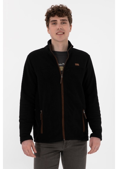 U.S. Polo Assn. Erkek Siyah  Polar Örme Hırka 50290594-VR046