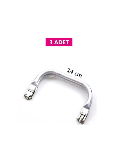 Hrşytrend Gizli Metal Çanta Bursu 3 Adet - 14 Cm - Metal Çanta Aparatı Çanta Aksesuarı Çok Renkli