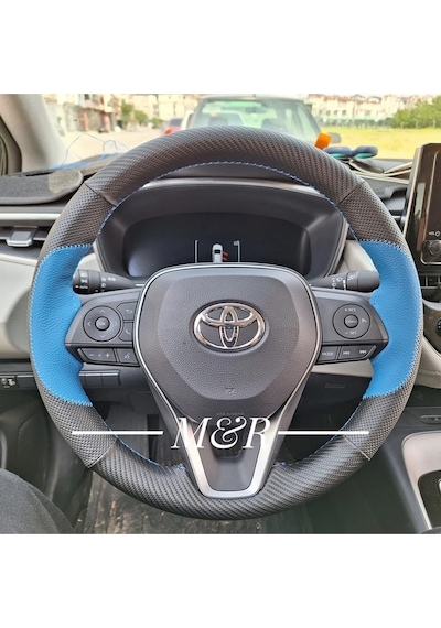Toyota Uyumlu Corolla E210 Kasa 2019-2023 Spor Model Deri Direksiyon Kılıfı