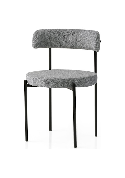 Talin Masa, Rolls Metal Sandalye, Sis Gri, 120x70 Gri