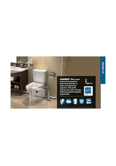 Sanibest Pro - Wc+ 3 Ünite Fos.Tah.Cih - 18 Lt