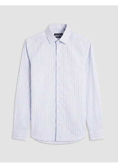 Lcw Busıness Mavi Slim Fit Çizgili Erkek Gömlek