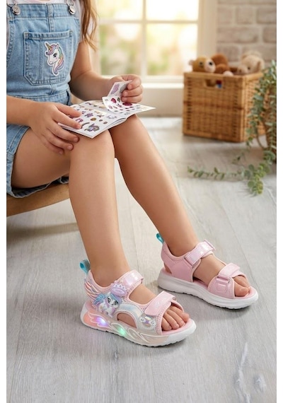 Vicco 332.p26y.176 Pudra Aira Anatomik Kız Çocuk Sandalet