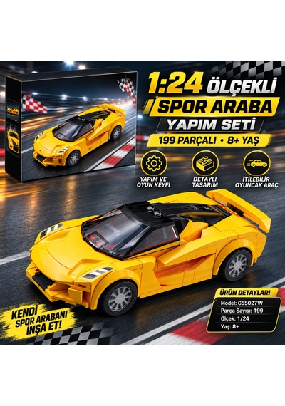 C55027w R8 199 Parça Block Oyuncak