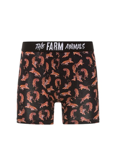 Farm Animals Tigers Desenli Boxer