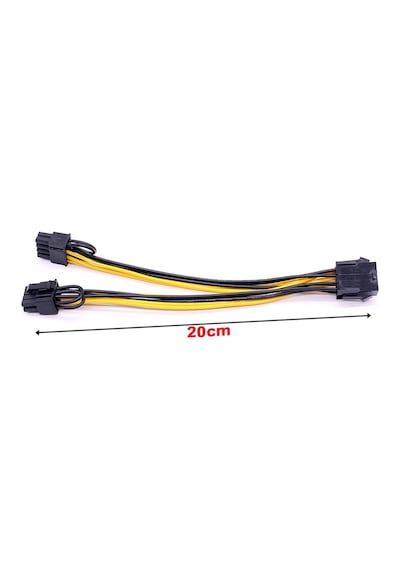 8 Pin Power Splitter Pci-E Molex 8 6+2Pin Çoklayıcı Kablo 4880P
