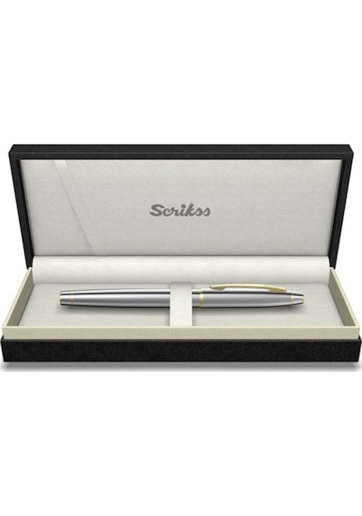 Scrikss 35 Roller Kalem Krom Altın