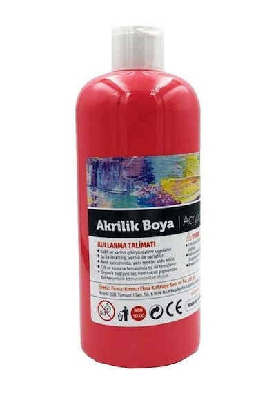 Red Apple Akrilik Boya 500 Gr Kırmızı Ra 500-12