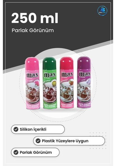 Torpido Parlatıcı Sprey 250 Ml Araç İçi Plastik Yüzey Silikon Oto