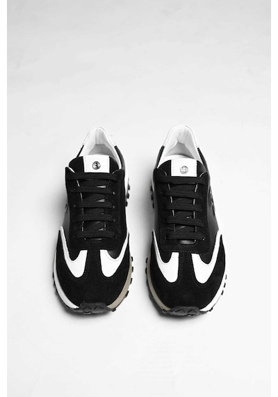 Bestello Bağcıklı Termo Taban Sneaker 101-24614-08 Kadın Ayakkabı Siyah