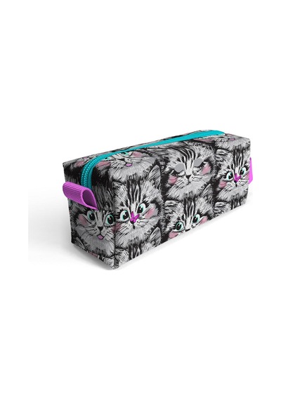 Coral High Kids Gri Kedi Desenli Kalem Çantası 22078