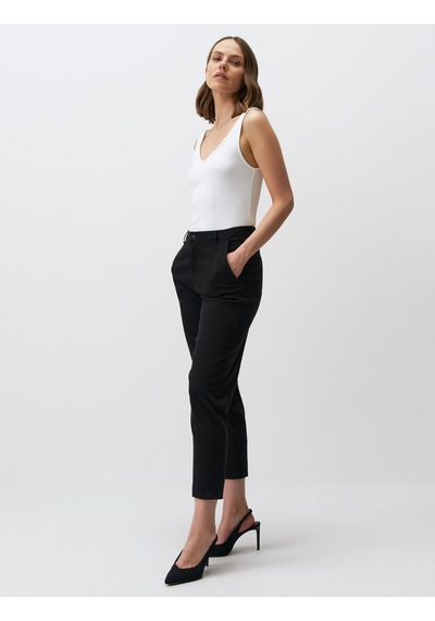 Jimmy Key Siyah Normal Paça Cepli Gabardin Pantolon 24spapav2900 Siyah
