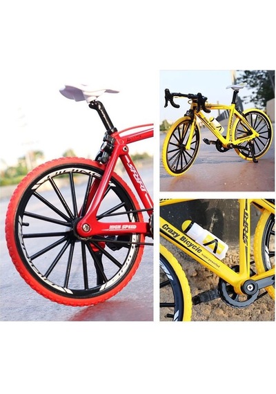 Dağ Bisikleti Modeli Döküm Metal Viraj Yol Katlama Yarış Dağ Bisikleti Modeli