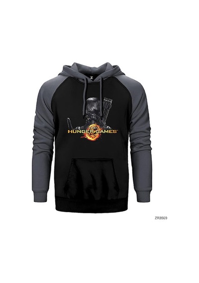 The Hunger Games Mockingjay Sarı Renk Reglan Kol Sweatshirt / Hoodie