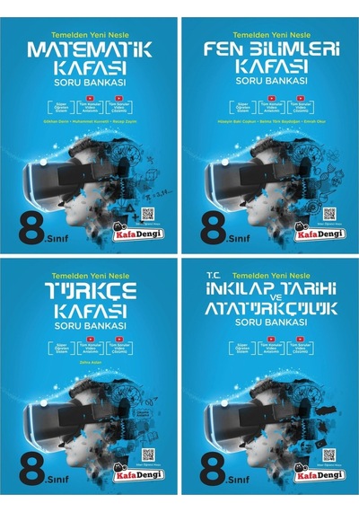 Lgs 8. Sınıf Soru Bankası 4lü Set Mat-fen-türkçe-inkılap