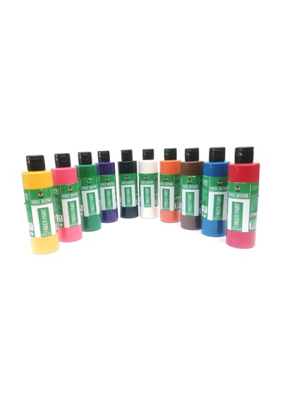 Hayal Sepeti Redrose Parmak Boya 10lu takım 10Renk Birden 250ml