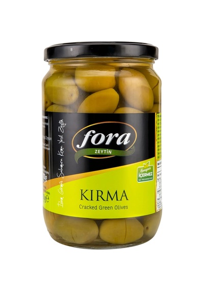 3 Adet Fora Domat Kırma Yeşil Zeytin 141-160 400 G
