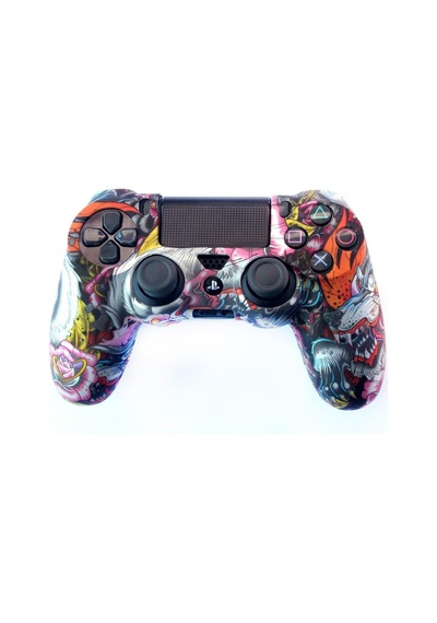 Playstation 4 Desenli Kol Koruyucu Silikon Kılıf 7p4