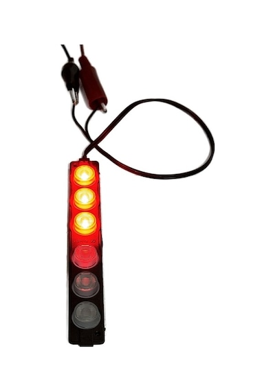Polis Çakar Ip65 3030smd Kırmızı Mavi Flaş Strobe Işıklar Aydınlatma Oto Araba Motor Led Dc 12v 6w 220-240lm 6 Göz Led 2 Renk 136x20mm