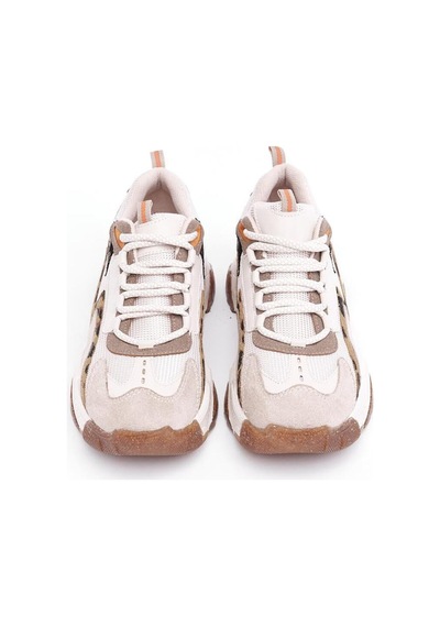 Derinet Comfort Taban Kadın Sneaker Bej Leopar Bej Leopar