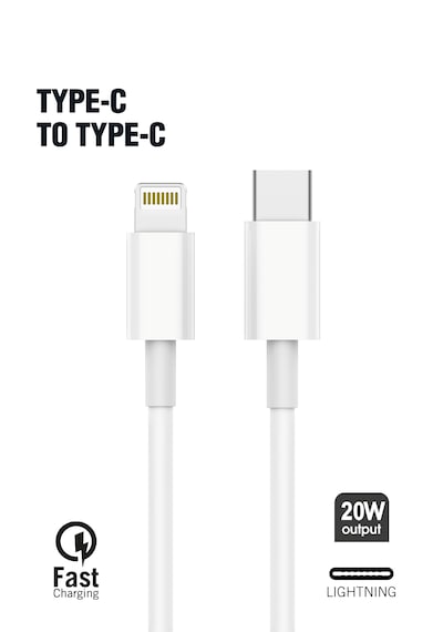 Type C To Lightning Data Ve Şarj Kablosu 1m Type C To Lightning