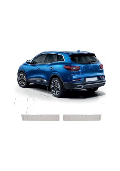 Renault Kadjar Uyumlu 2015-2019 Krom Bagaj İç Eşiği 2 Parça Paslanmaz Çelik