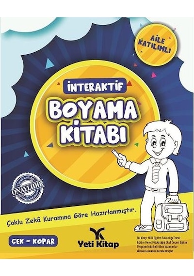 İnteraktif Boyama Kitabı 1- Yeti Kitap
