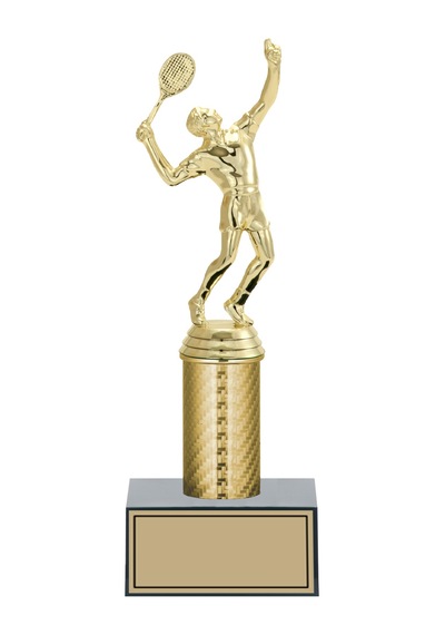 Odak Kupa - Figürlü Kupalar - Tenis Erkek Figürlü Kupalar Fg-007 C - 27 Cm Altın - Beyaz