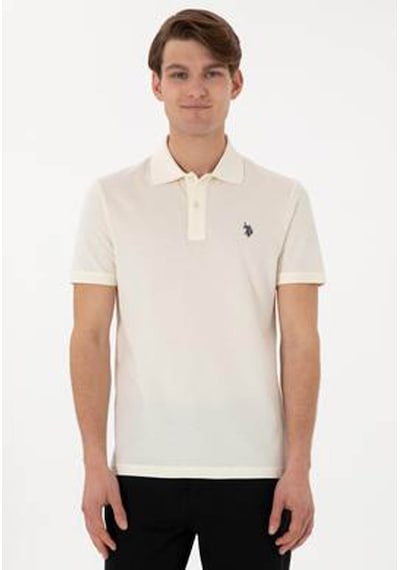 U.s. Polo Assn. Gtp04ıy025 Erkek Polo Yaka T-shirt 2084151 Krem U.s. Polo Assn. Gtp04ıy025 Erkek Polo Yaka T-shirt 2084151 Krem