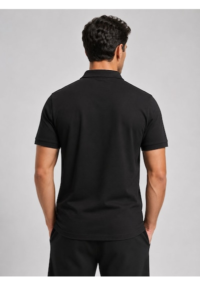 Umbro Vectör Kamp Erkek Siyah Pamuklu Polo Yaka Spor Tişört Tf0620