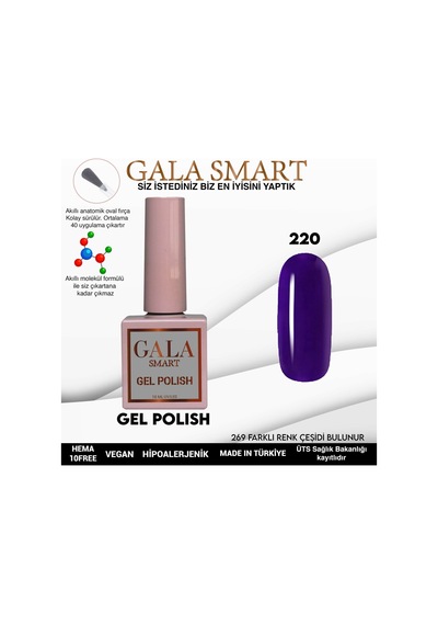 Gala Smart Classic Kalıcı Oje 10 Mle No:220
