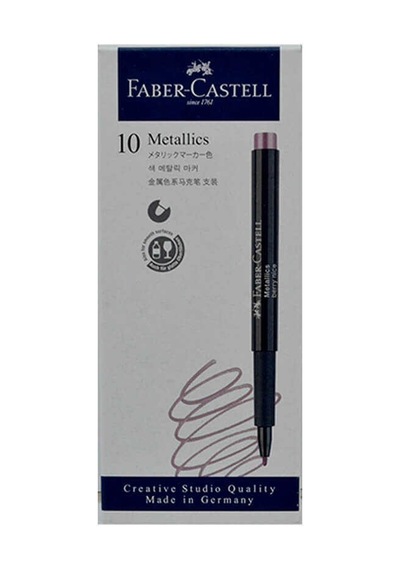 Faber-castell Metalik Markör Böğürtlen 10lu