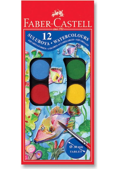 Faber-castell Suluboya 12 Renk Büyük Boy 125012 N11.245