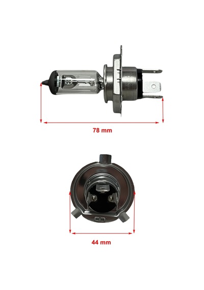 H4 Eco 12v 55/60w P43t Tırnaklı Far Ampulü