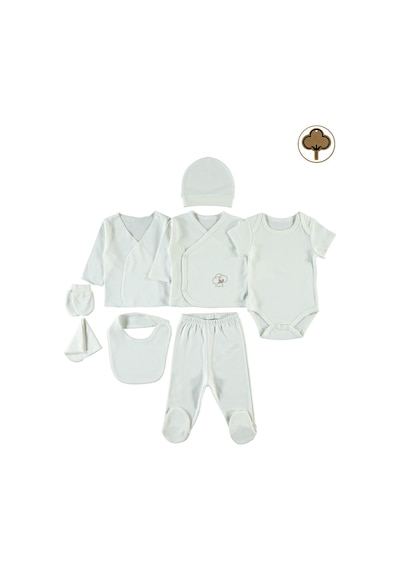Civil Baby Bebek Organik 8'li Zıbın Takımı 0-1 Ay Ekru 96330r019ss1-2 Ekru