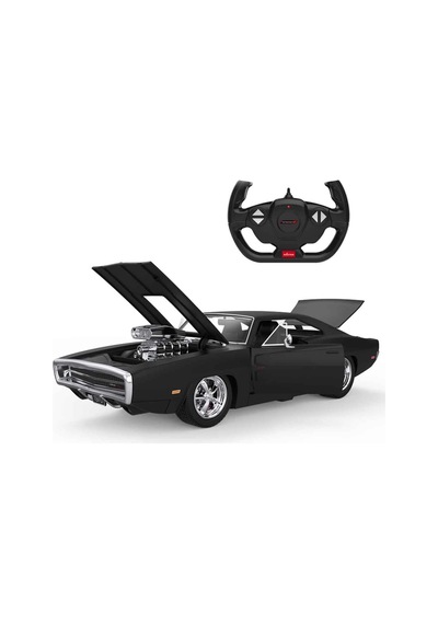 1:16 1970 Charger R/t Sesli Ve Işıklı Uzaktan Kumandalı Araba Siyah