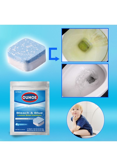 Tuvalet Kasesi Temizleyici Tuvalet Temizleme Efervesan Tabletler Descaling Dekontaminasyon Deodorizing Effect Taste Lekesi Çok Renkli