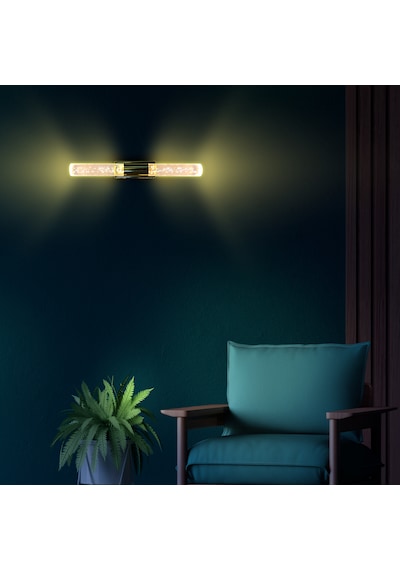 Bubblelight Medium Şık Tasarım Modern Ledli Aplik Pilli Altın